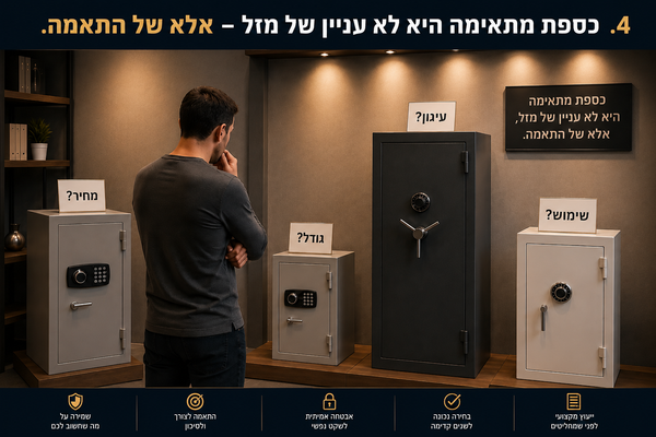 קניית כספת - 7 הטעויות הנפוצות שעולות כשקונים כספות