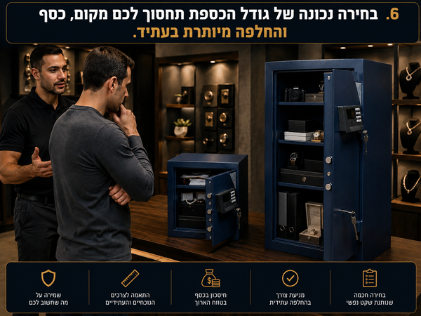 כספת קטנה או כספת גדולה - איך לבחור גודל כספת